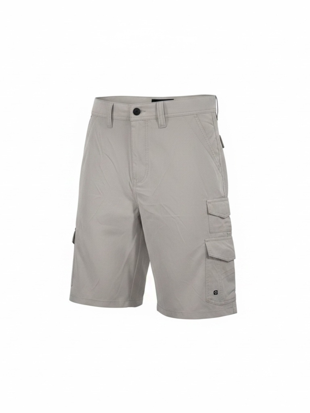 Iron Co. Mens Hybrid Cargo Stretch Shorts. Color Gray Washed Stone. Size…